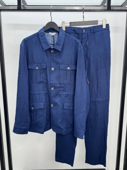 Льняной костюм  Brunello Cucinelli Артикул BMS-144379. Вид 1