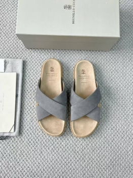 Шлепанцы  Brunello Cucinelli Артикул BMS-144428. Вид 1