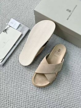 Шлепанцы  Brunello Cucinelli Артикул BMS-144429. Вид 3