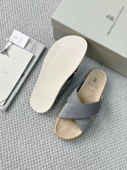 Шлепанцы  Brunello Cucinelli Артикул BMS-144428. Вид 3