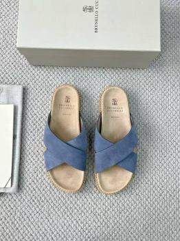 Шлепанцы  Brunello Cucinelli Артикул BMS-144427. Вид 1