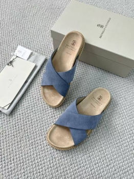 Шлепанцы  Brunello Cucinelli Артикул BMS-144427. Вид 2