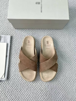 Шлепанцы  Brunello Cucinelli Артикул BMS-144426. Вид 1