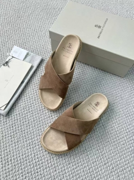 Шлепанцы  Brunello Cucinelli Артикул BMS-144426. Вид 2