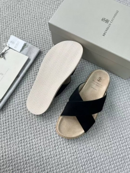 Шлепанцы  Brunello Cucinelli Артикул BMS-144425. Вид 3