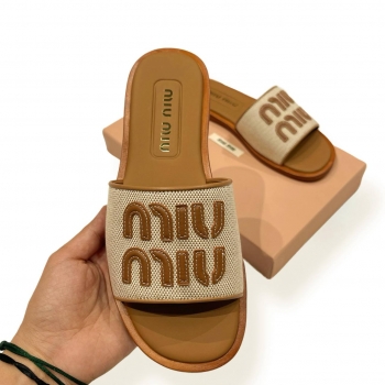 Шлепанцы  Miu Miu Артикул BMS-144641. Вид 4