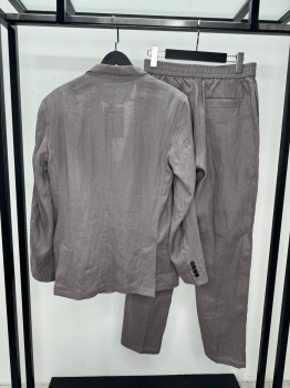 Льняной костюм  ZEGNA Артикул BMS-144648. Вид 2