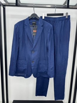Льняной костюм  ZEGNA Артикул BMS-144647. Вид 1