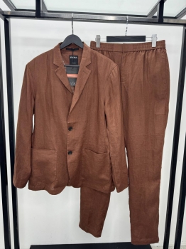 Льняной костюм  ZEGNA Артикул BMS-144646. Вид 1