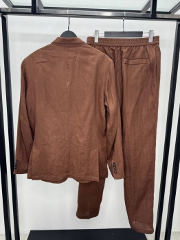 Льняной костюм  ZEGNA Артикул BMS-144646. Вид 2