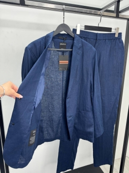 Льняной костюм  ZEGNA Артикул BMS-144645. Вид 3