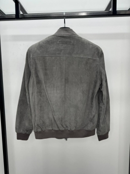 Замшевый бомбер  ZEGNA Артикул BMS-144748. Вид 2