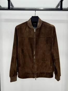 Замшевый бомбер  ZEGNA Артикул BMS-144747. Вид 1