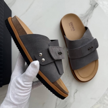 Шлепанцы ZEGNA Артикул BMS-144825. Вид 2