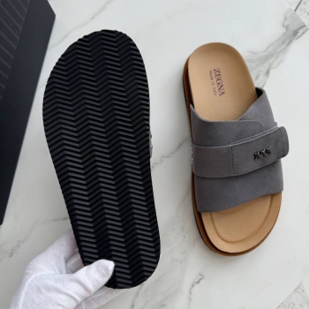 Шлепанцы ZEGNA Артикул BMS-144825. Вид 4