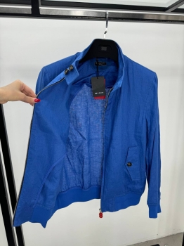 Льняной бомбер  Kiton Артикул BMS-144983. Вид 2