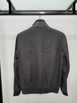 Льняной бомбер  Kiton Артикул BMS-144982. Вид 3