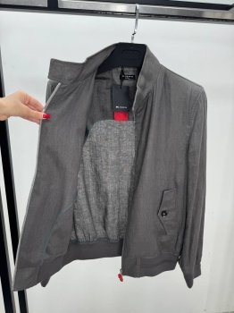 Льняной бомбер  Kiton Артикул BMS-144982. Вид 2