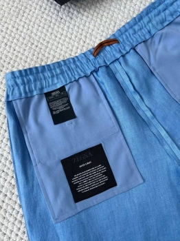Льняные шорты ZEGNA Артикул BMS-145372. Вид 2