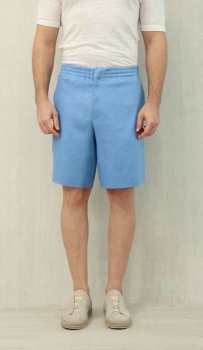 Льняные шорты ZEGNA Артикул BMS-145372. Вид 1