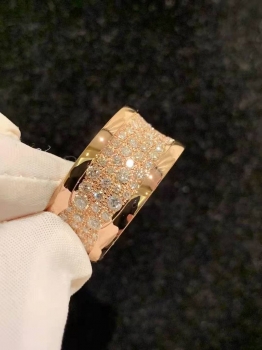 Кольцо Bulgari B.zero1 бриллианты, розовое золото 18к Bvlgari Артикул BMS-145922. Вид 3