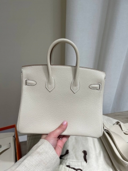 Сумка женская Birkin 25, Togo, РHW Hermes Артикул BMS-145866. Вид 3