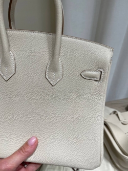 Сумка женская Birkin 25, Togo, РHW Hermes Артикул BMS-145866. Вид 4