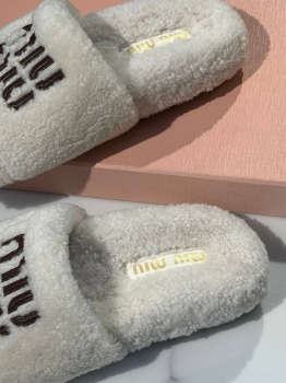 Меховые тапочки  Miu Miu Артикул BMS-146064. Вид 2