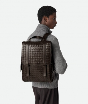 Рюкзак BV из кожи Intrecciato  Bottega Veneta Артикул BMS-146456. Вид 4