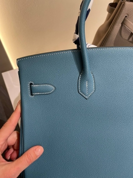 Сумка женская  Birkin, 35 PHW Hermes Артикул BMS-146332. Вид 3