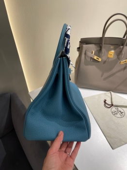 Сумка женская  Birkin, 35 PHW Hermes Артикул BMS-146332. Вид 5