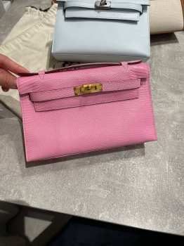 Сумка женская  Pochette,  Lezard Natura Hermes Артикул BMS-146406. Вид 1