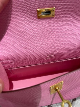 Сумка женская  Pochette,  Lezard Natura Hermes Артикул BMS-146406. Вид 6