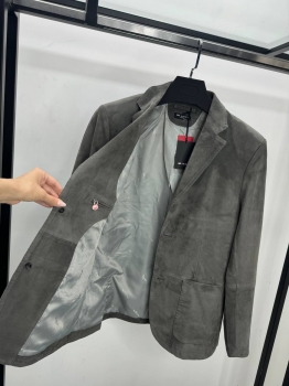 Пиджак из натуральной замши  Kiton Артикул BMS-146884. Вид 2