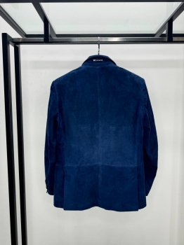 Пиджак из натуральной замши  Kiton Артикул BMS-146885. Вид 2