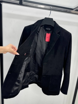 Пиджак из натуральной замши  Kiton Артикул BMS-146883. Вид 2
