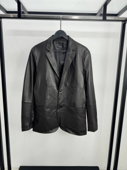 Пиджак из натуральной кожи   Kiton Артикул BMS-146887. Вид 1
