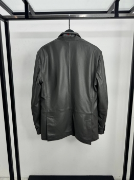 Пиджак из натуральной кожи   Kiton Артикул BMS-146888. Вид 3