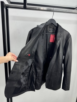 Пиджак из натуральной кожи   Kiton Артикул BMS-146886. Вид 2