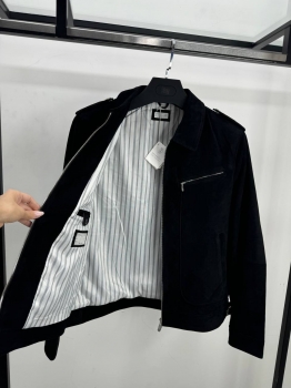 Куртка из натуральной замши Brunello Cucinelli Артикул BMS-146895. Вид 2