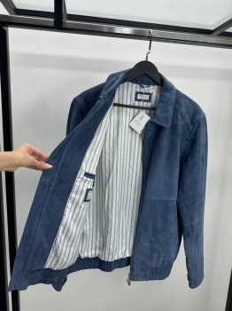 Куртка из натуральной замши Brunello Cucinelli Артикул BMS-146907. Вид 2