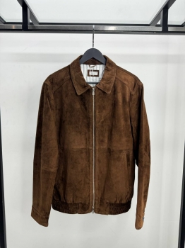Куртка из натуральной замши Brunello Cucinelli Артикул BMS-146905. Вид 1