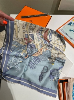 Платок  Hermes Артикул BMS-147263. Вид 3