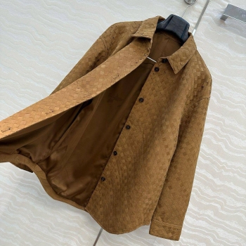 Кожаная рубашка Bottega Veneta Артикул BMS-147365. Вид 4