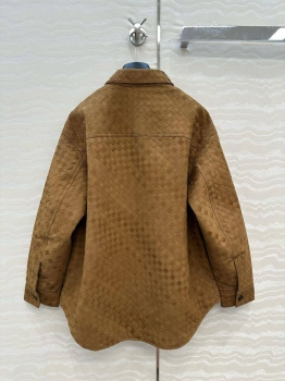 Кожаная рубашка Bottega Veneta Артикул BMS-147365. Вид 6