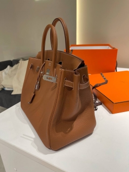 Сумка женская  Birkin, 35 PHW Hermes Артикул BMS-147404. Вид 6
