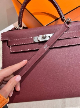 Сумка женская   Kelly, 28 cm Madame Leather Hermes Артикул BMS-147465. Вид 5