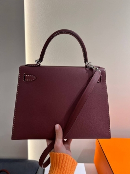 Сумка женская   Kelly, 28 cm Madame Leather Hermes Артикул BMS-147465. Вид 6