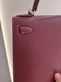 Сумка женская   Kelly, 28 cm Madame Leather Hermes Артикул BMS-147465. Вид 7