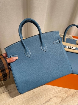 Сумка женская  Birkin 25, Togo, РHW Hermes Артикул BMS-147722. Вид 3